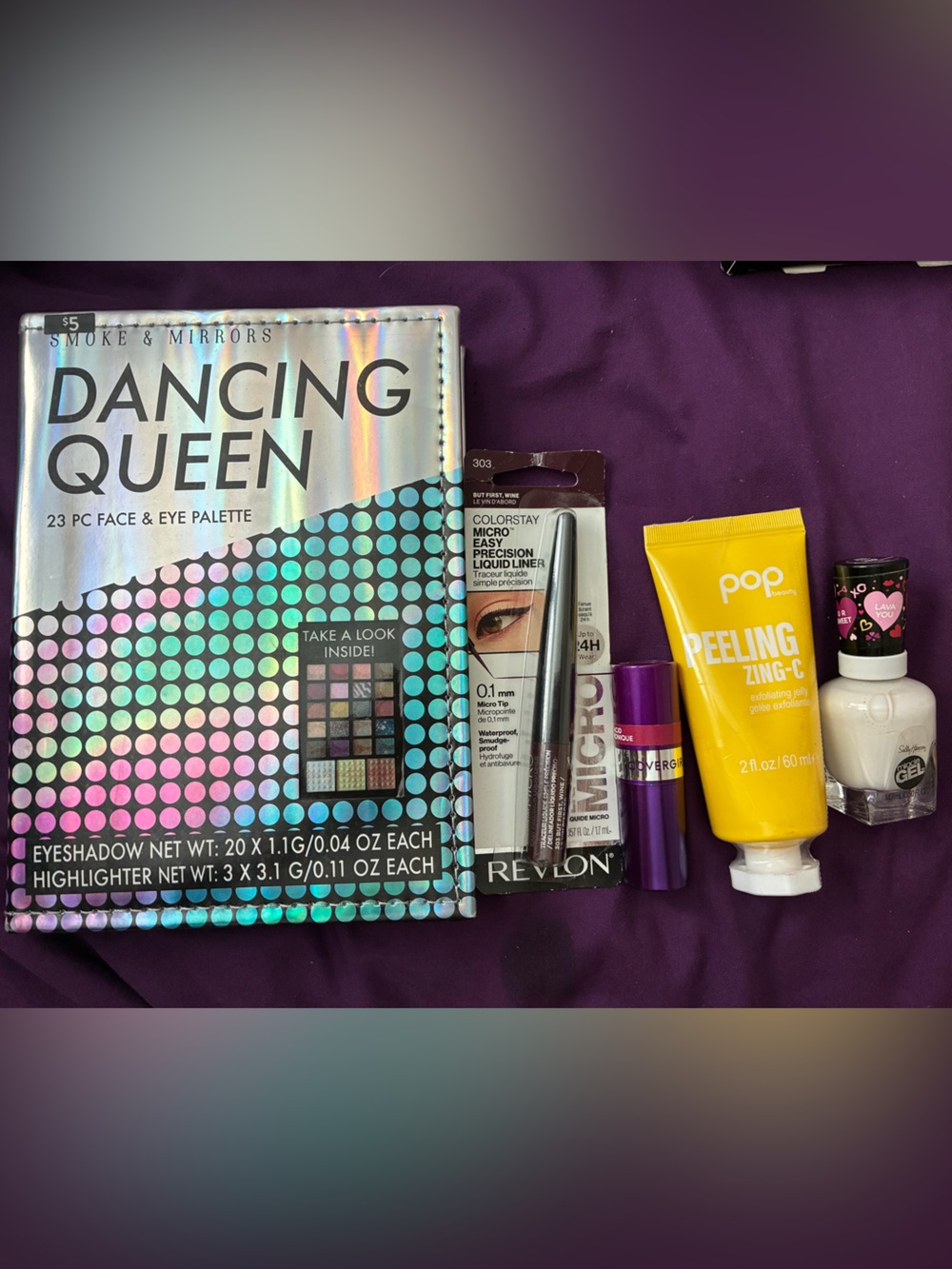 Dancing Queen Iridescent Face & Eye Palette with Purple Accents